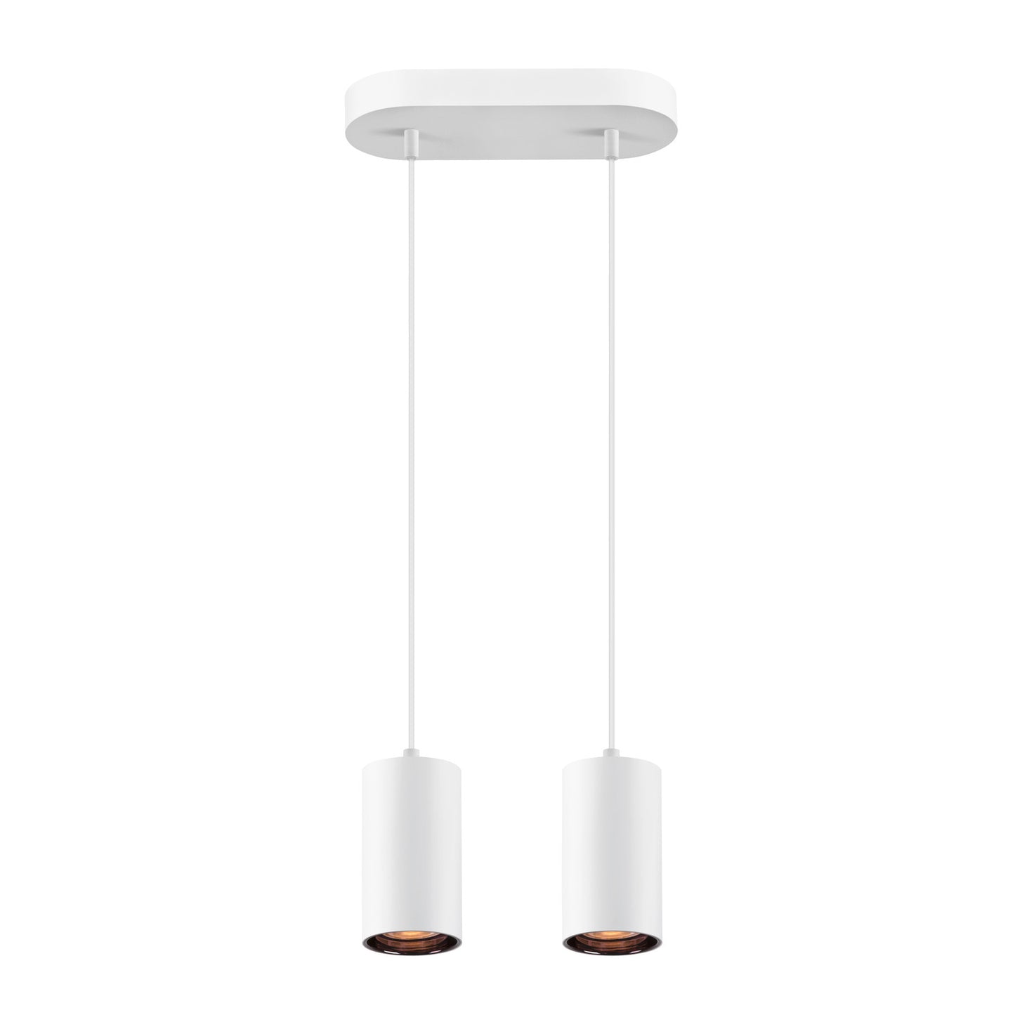 ASTO TUBE, Pendelleuchte, GU10, Pendellänge 250 cm, max. 2x10 W, weiß