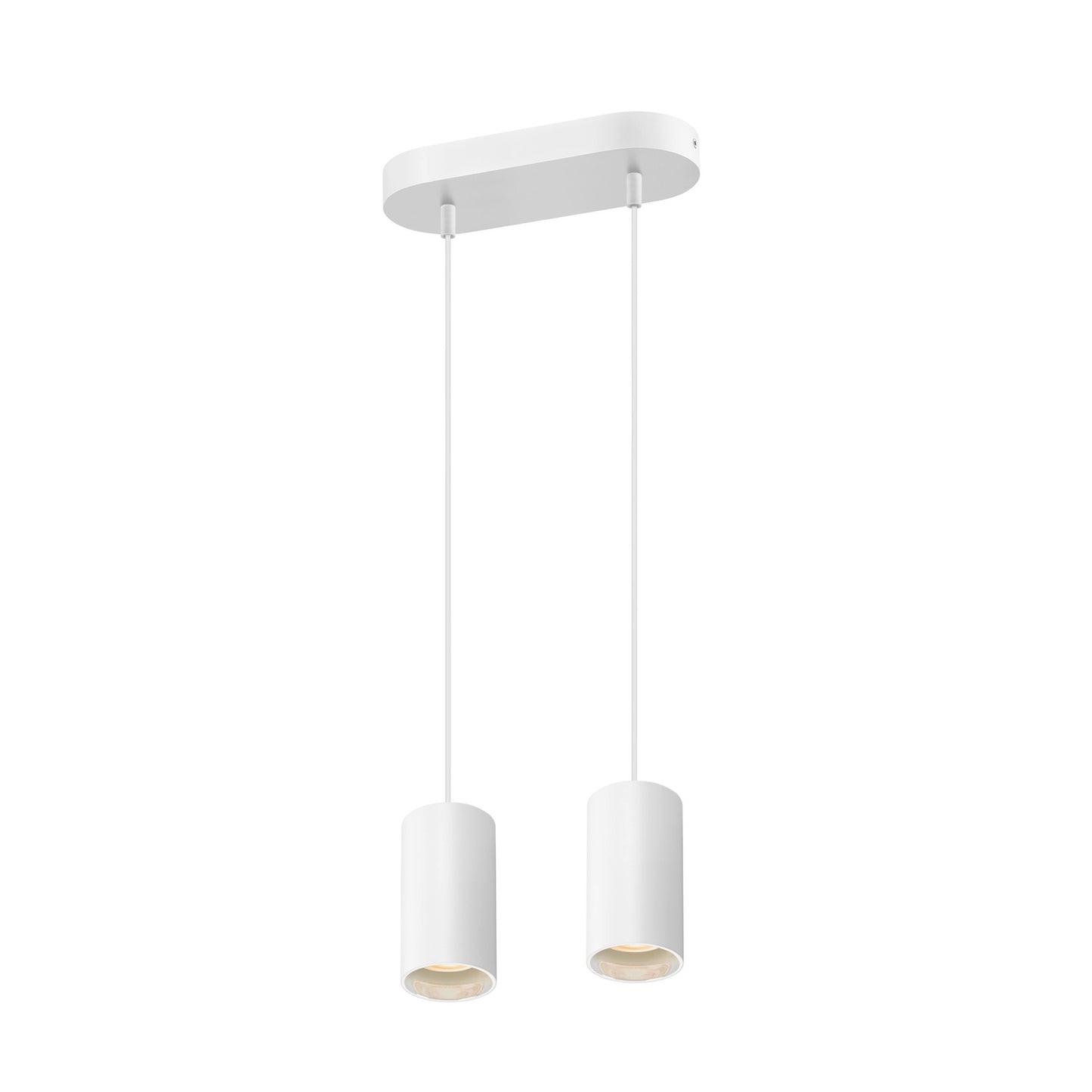 ASTO TUBE, Pendelleuchte, GU10, Pendellänge 250 cm, max. 2x10 W, weiß