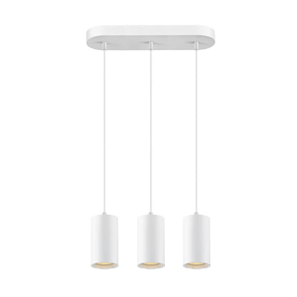 ASTO TUBE, Pendelleuchte, GU10, Pendellänge 250 cm, max. 3x10 W, weiß