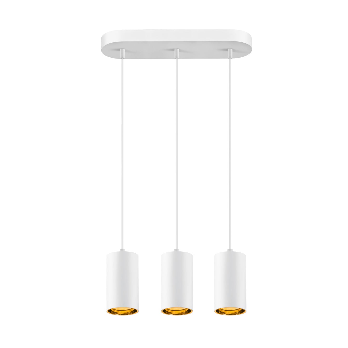 ASTO TUBE, Pendelleuchte, GU10, Pendellänge 250 cm, max. 3x10 W, weiß