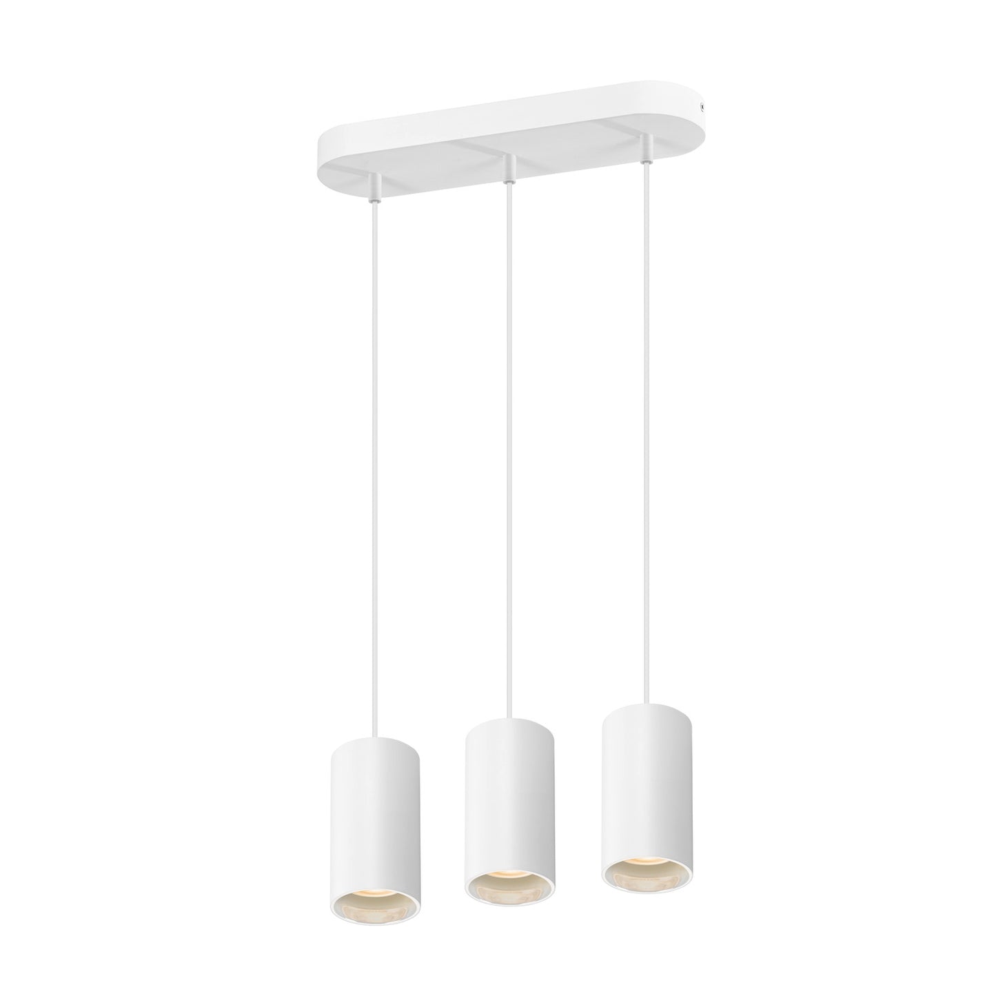ASTO TUBE, Pendelleuchte, GU10, Pendellänge 250 cm, max. 3x10 W, weiß