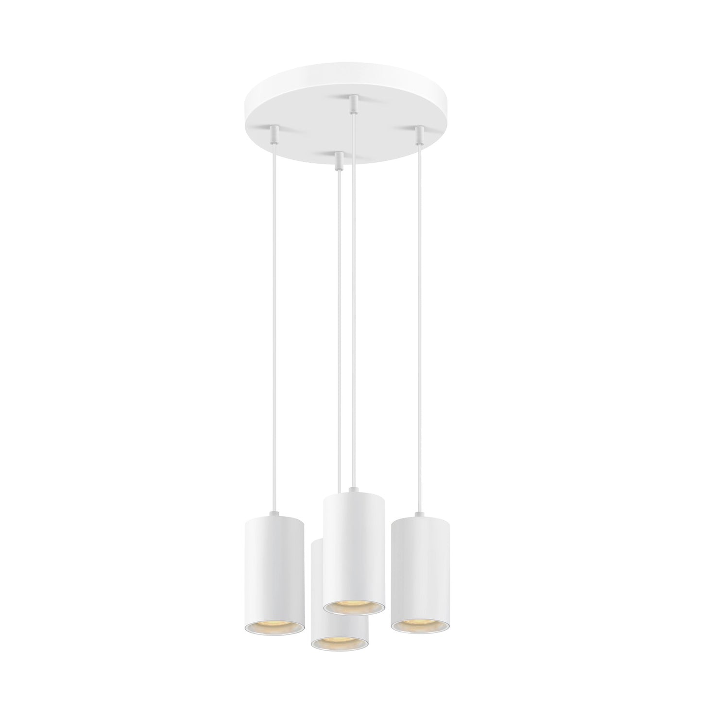 ASTO TUBE, Pendelleuchte, GU10, Pendellänge 250 cm, max. 4x10 W, weiß