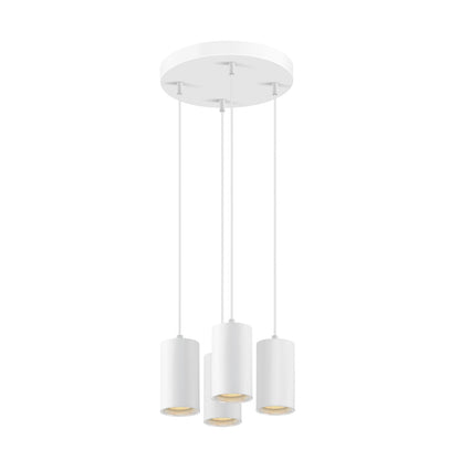ASTO TUBE, Pendelleuchte, GU10, Pendellänge 250 cm, max. 4x10 W, weiß