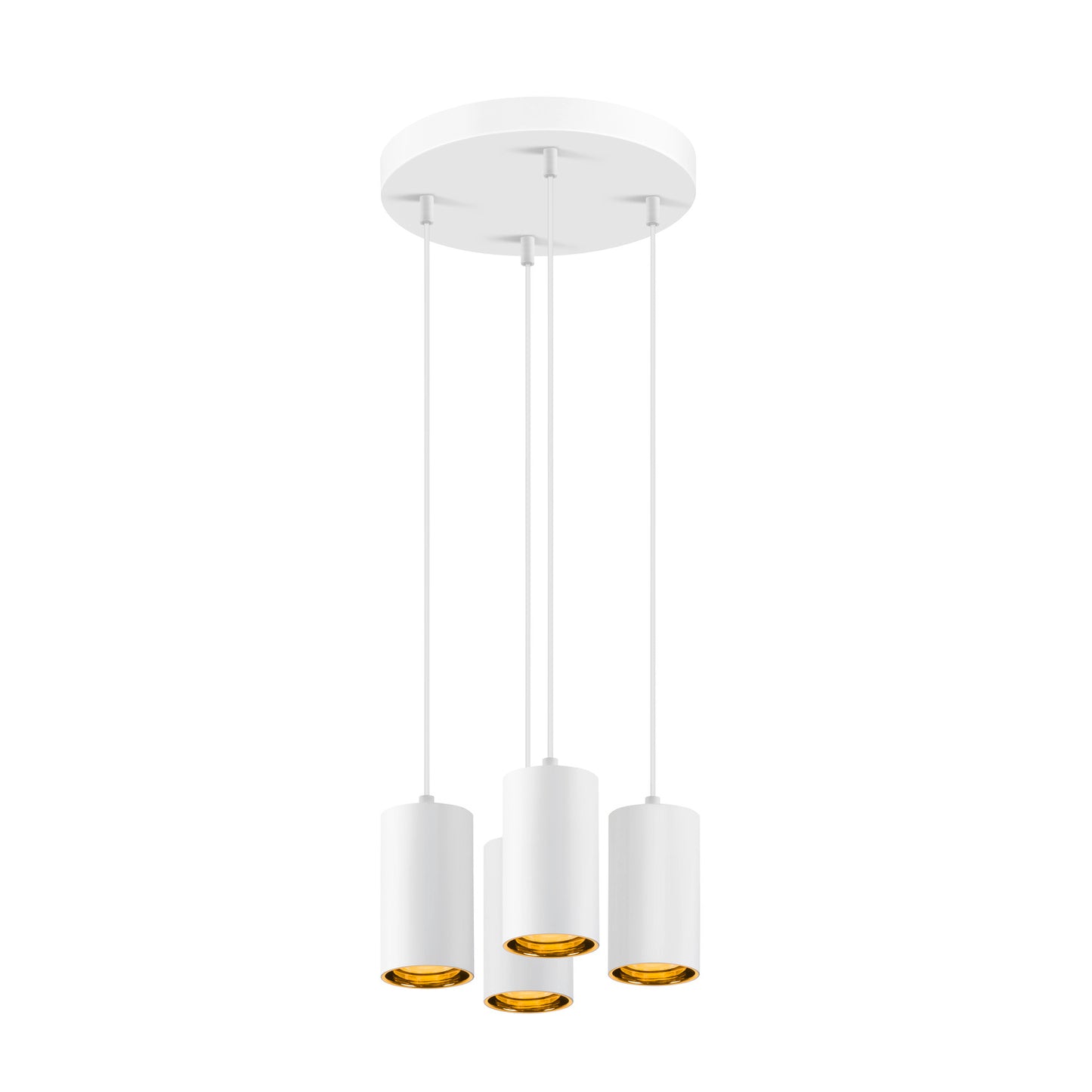 ASTO TUBE, Pendelleuchte, GU10, Pendellänge 250 cm, max. 4x10 W, weiß