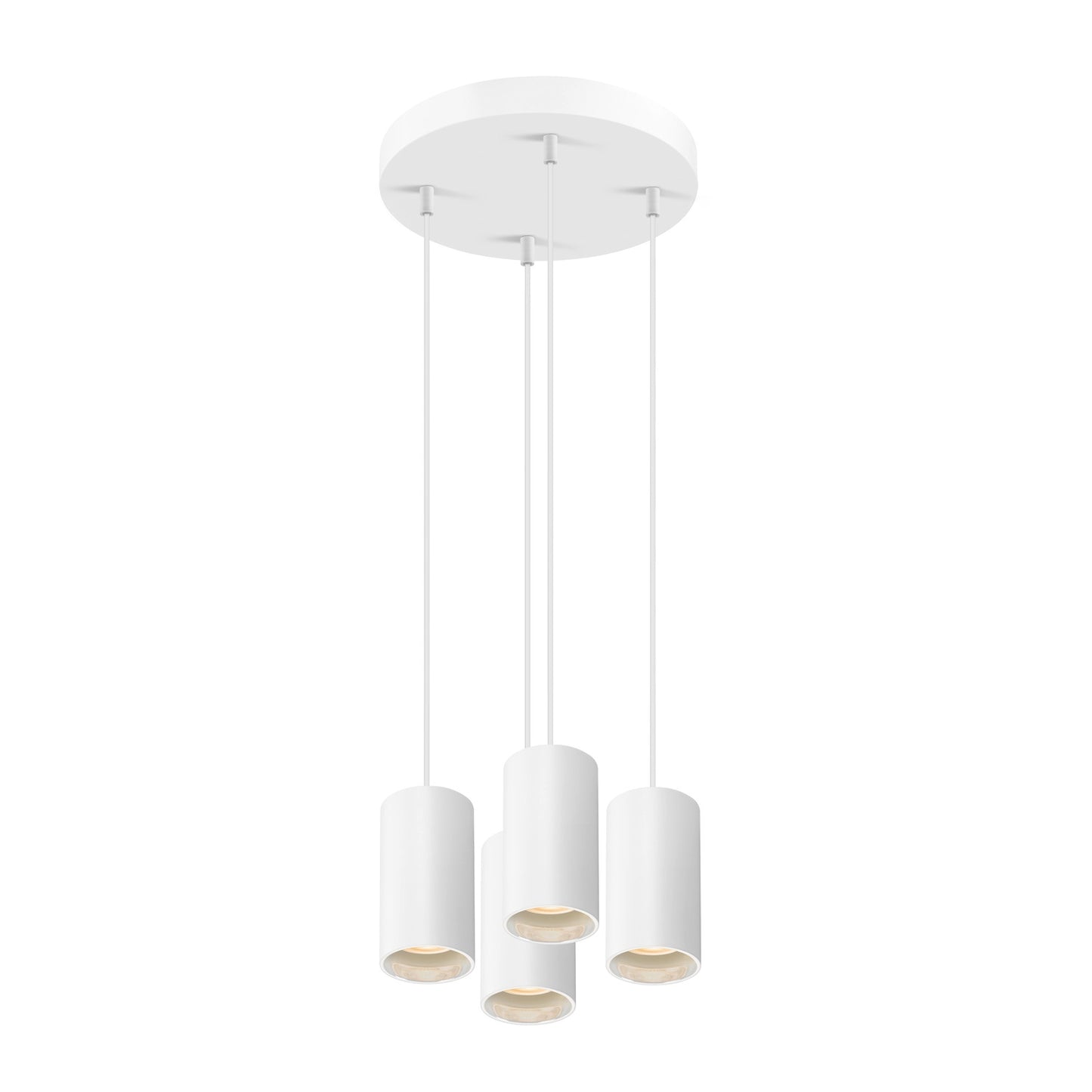 ASTO TUBE, Pendelleuchte, GU10, Pendellänge 250 cm, max. 4x10 W, weiß