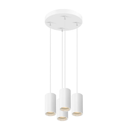ASTO TUBE, Pendelleuchte, GU10, Pendellänge 250 cm, max. 4x10 W, weiß