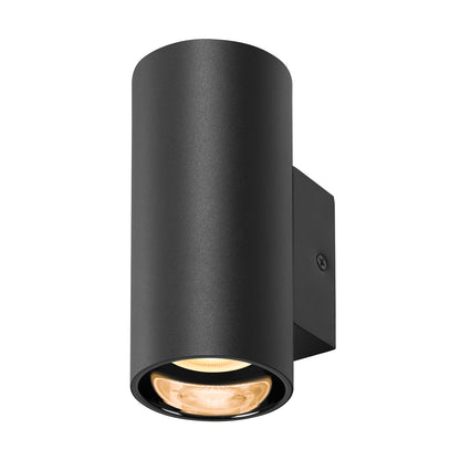 ASTO TUBE, Wandaufbauleuchte, zylindrisch, max. 1x10 W, schwarz
