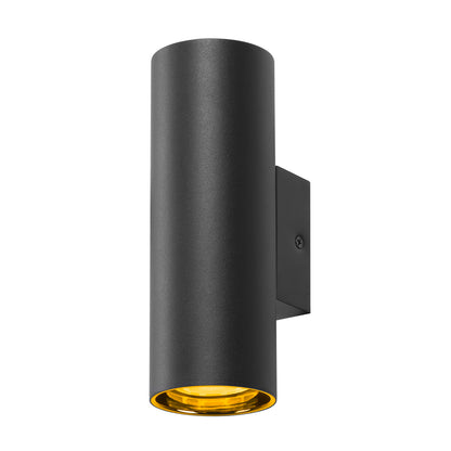 ASTO TUBE, Wandaufbauleuchte, zylindrisch, max. 2x10 W, schwarz