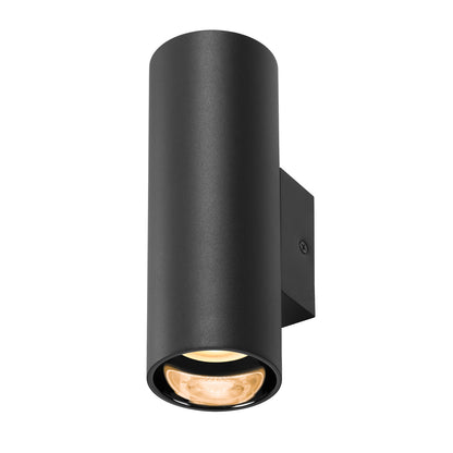 ASTO TUBE, Wandaufbauleuchte, zylindrisch, max. 2x10 W, schwarz