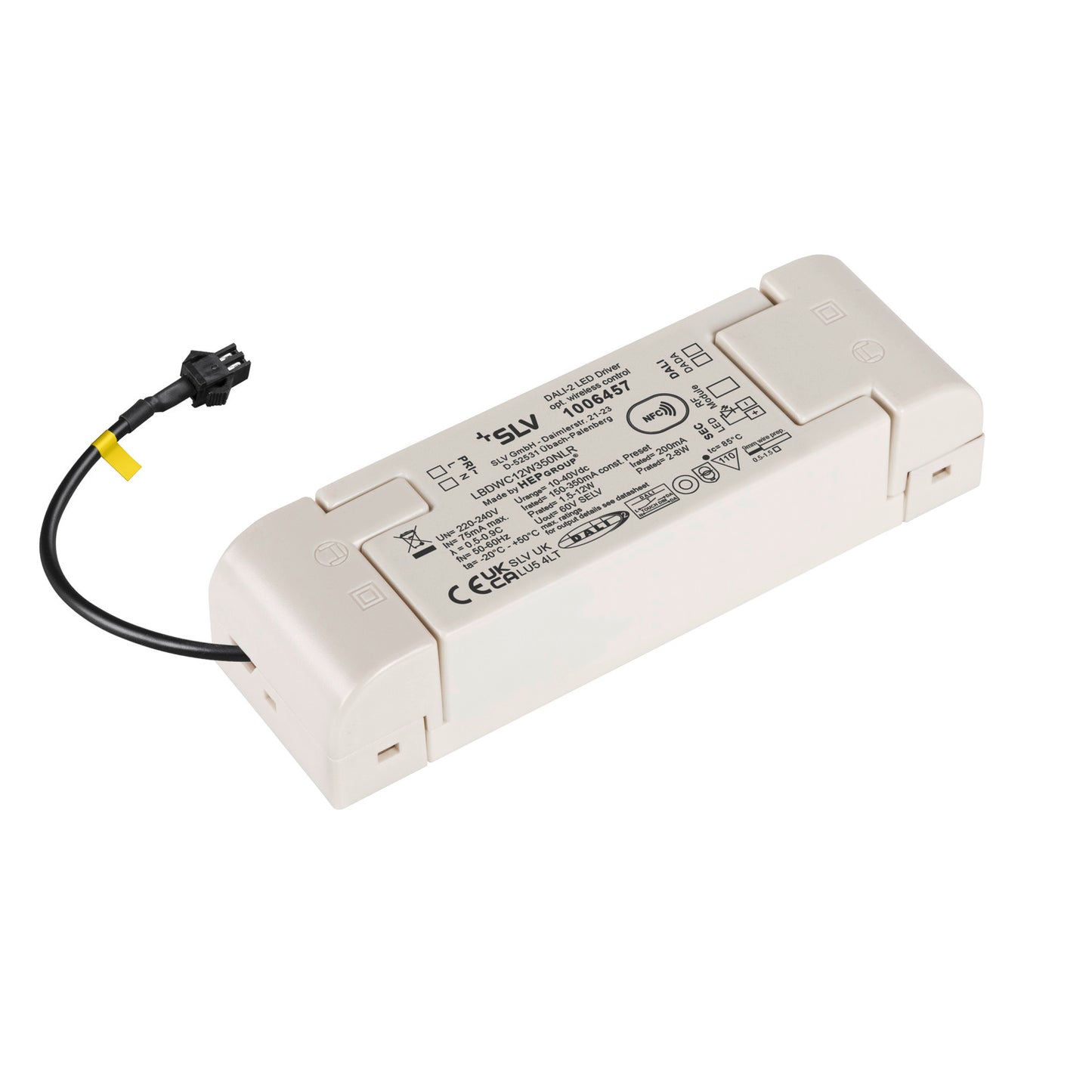 LED-Bridge-Treiber, 12 W, 200 mA für NUMINOS®, inklusive Funkschnittstelle für RF Modul, DALI