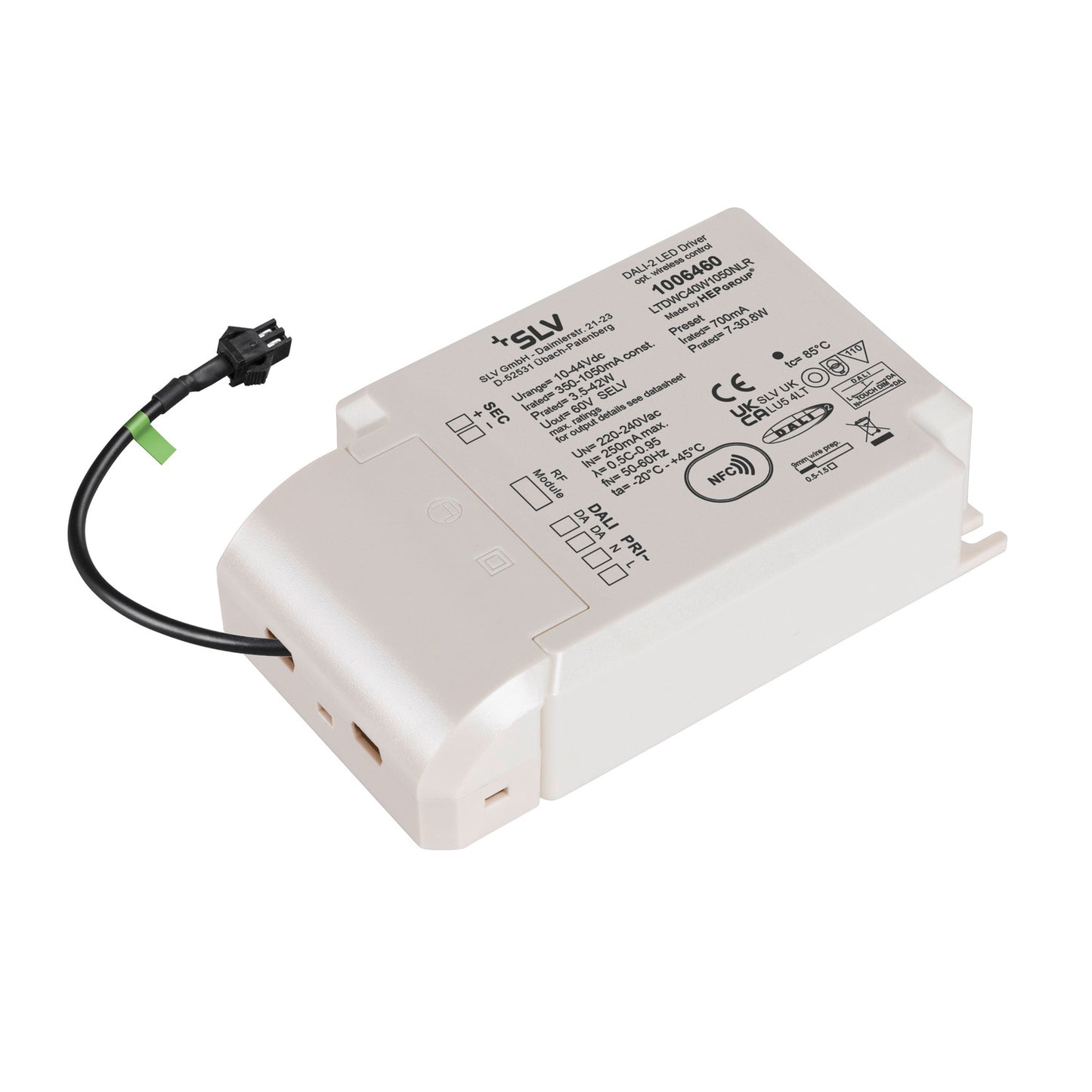 LED-Bridge-Treiber, 42 W, 700 mA für NUMINOS®, inklusive Funkschnittstelle für RF Modul, DALI