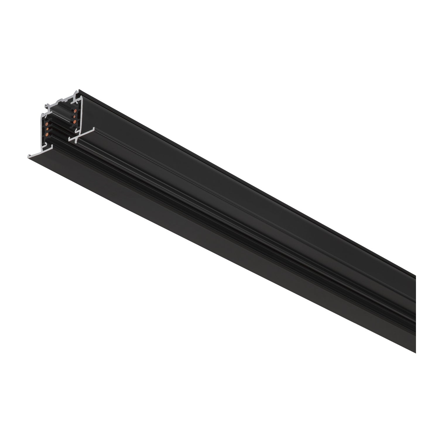 S-TRACK 3-Phasen-Einbauschiene, DALI, PHASE, 3 m, schwarz