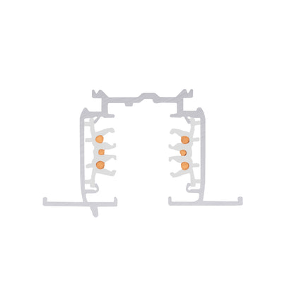 S-TRACK 3-Phasen-Einbauschiene, DALI, PHASE, 3 m, weiß