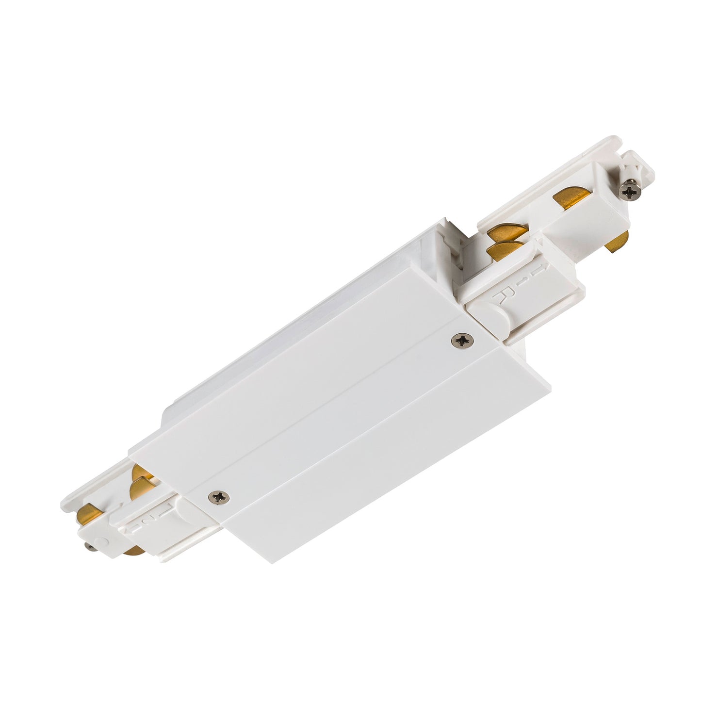 S-TRACK Längsverbinder, 3-Phasen-Einbauschiene, mit Einspeisemöglichkeit, DALI, PHASE, weiß