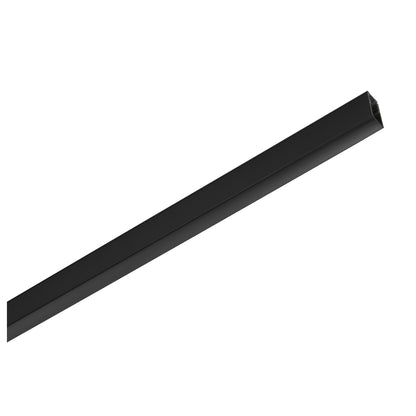 48V TRACK Schienenabdeckung, 26 mm, für Aufbauschiene tief und Einbauschiene, 2 m, schwarz