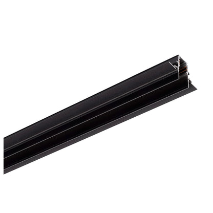 2 m Einbauschiene, 48V TRAC K, schwarz, DALI