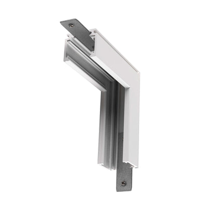 L-Verbinder mechanisch, 48V TRAC K, für Aufbauschiene standard, Stereo, weiß