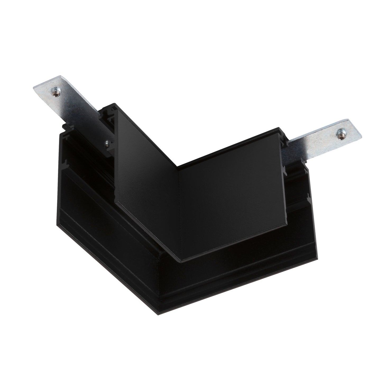L-Verbinder mechanisch, 48V TRAC K, für Aufbauschiene tief, rechts, schwarz