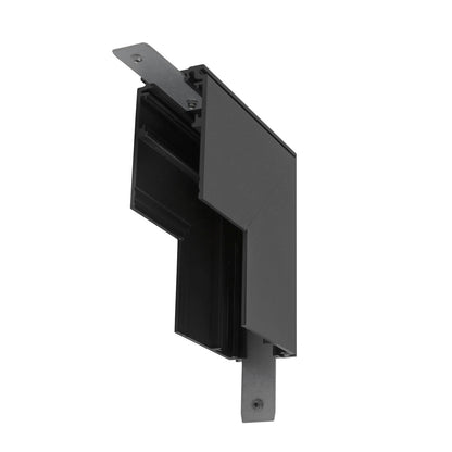 L-Verbinder mechanisch, 48V TRAC K, für Aufbauschiene tief, Stereo, schwarz