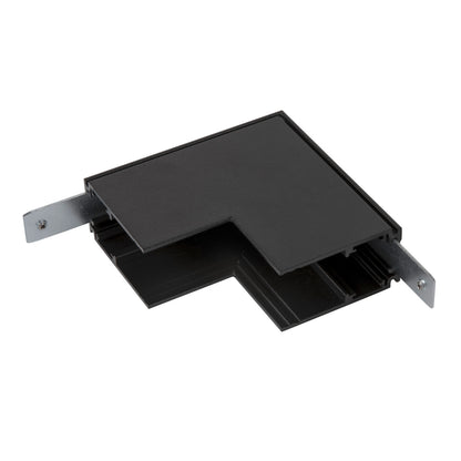 L-Verbinder mechanisch, 48V TRAC K, für Aufbauschiene tief, Stereo, schwarz