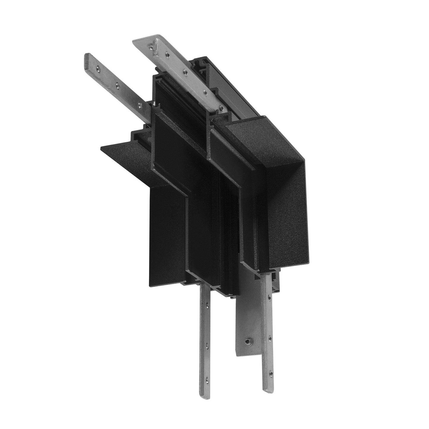L-Verbinder mechanisch, 48V TRAC K, für Einbauschiene tief, Stereo, schwarz