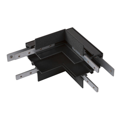L-Verbinder mechanisch, 48V TRAC K, für Einbauschiene tief, Stereo, schwarz