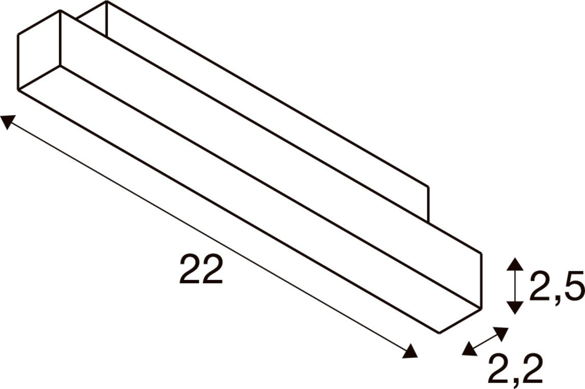 IN-LINE 22 48V TRAC K, opal, DALI, Spot, weiß 7.3 W, 540 lm, 2700 K, CRI 90, 95°
