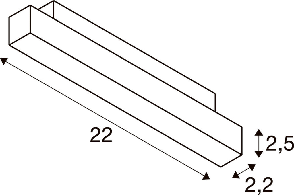 IN-LINE 22 48V TRAC K, Darklight Reflector, DALI, Spot, weiß / weiß, 7.3 W, 610 lm, 3000 K, CRI 90, 35°