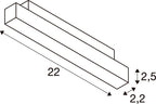 IN-LINE 22 48V TRAC K, Darklight Reflector, DALI, Spot, weiß / weiß, 7.3 W, 610 lm, 3000 K, CRI 90, 35°