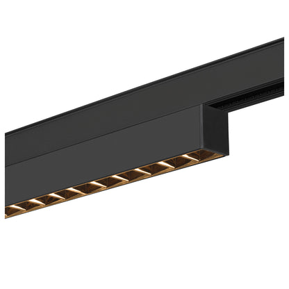 IN-LINE 44 48V TRAC K, Darklight Reflector, DALI, Spot, schwarz / schwarz, 14 W, 1180 lm, 2700 K, CRI 90, 35°