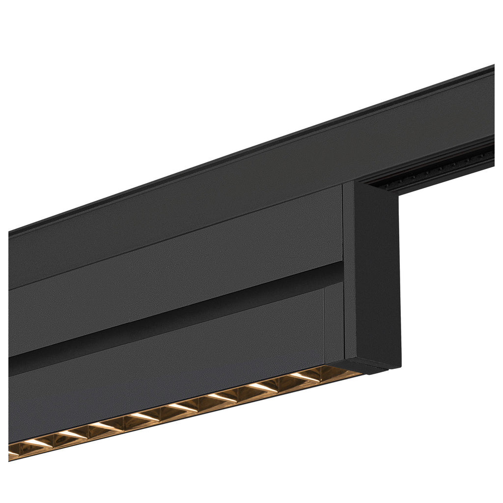 IN-LINE 24 48V TRAC K, Move DALI, Darklight Reflector, Spot, schwarz / schwarz, 7.3 W, 610 lm, 3000 K, CRI 90, 35°
