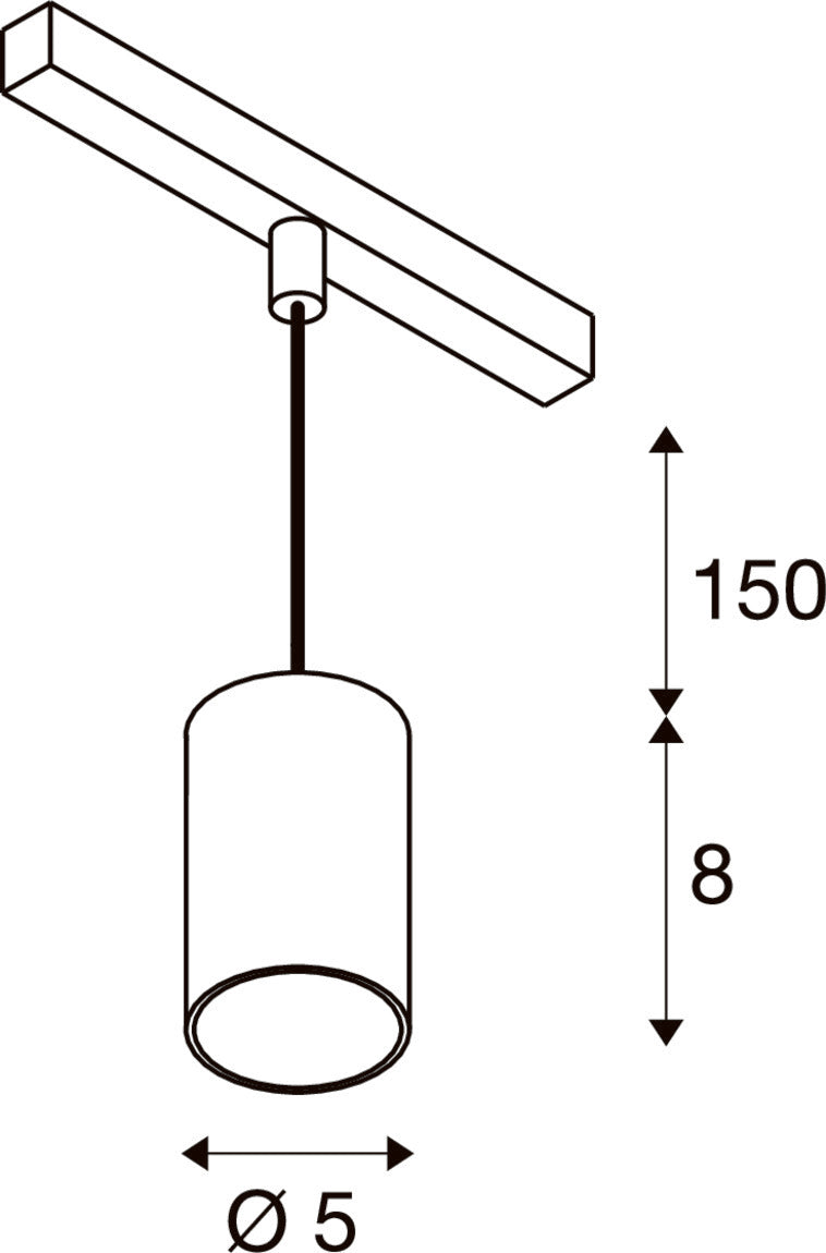 NUMINOS® XS 48V TRAC K, DALI, Pendelleuchte, weiß / weiß, 8.7 W, 670 lm, 2700 K, CRI 90, 20°