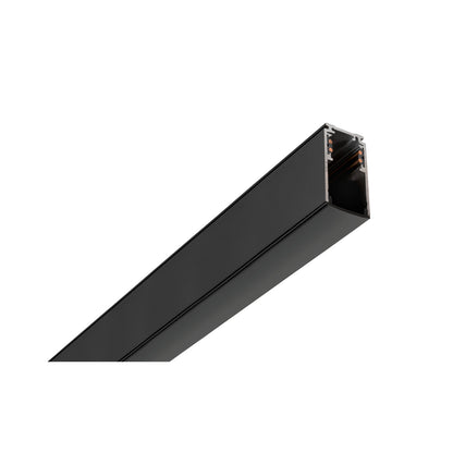 48V TRACK Schienenabdeckung, 26 mm, für Aufbauschiene tief und Einbauschiene, 2 m, schwarz