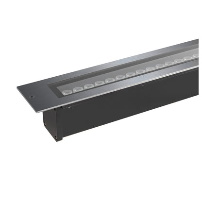 DASAR® 1200, Bodeneinbauleuchte, 34 W, 3000 K, IP65/IP67, quadratisch, edelstahl