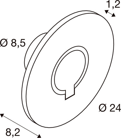 I-RING, Wandaufbauleuchte, 9,2 W, 3000 K, anthrazit