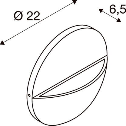 LID II, Wandaufbauleuchte, 2700/3000 K, 15 W, PHASE, 100°, anthrazit