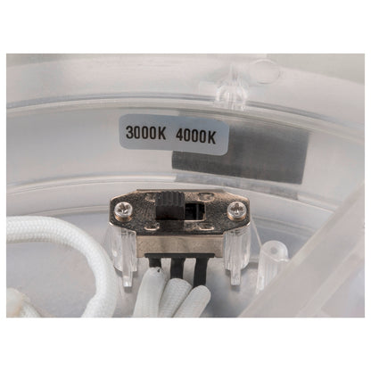 MEDO® PRO 40, Wand- und Deckenaufbauleuchte, rund, 3000/4000 K, 19 W, Phasenabschnitt, 80°, UGR <19, weiß