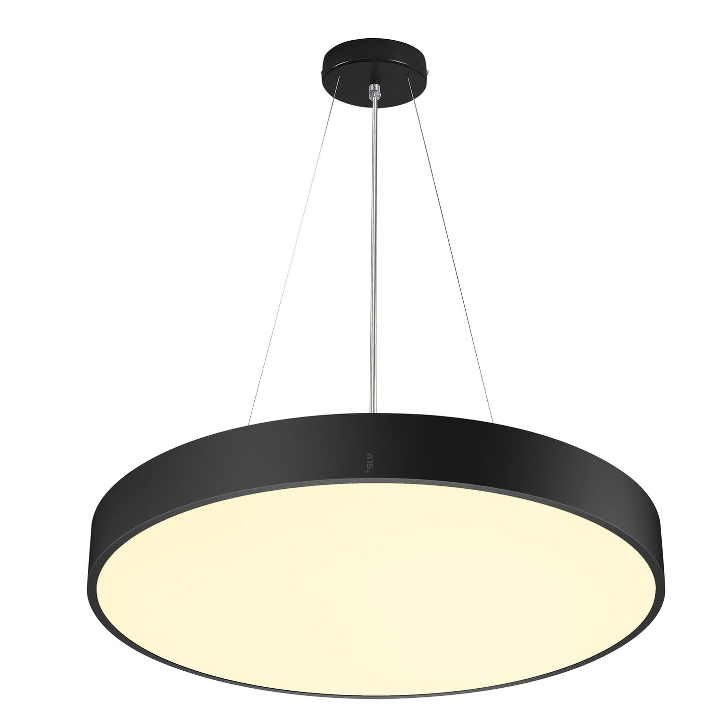 MEDO® PRO 60, Wand- und Deckenaufbauleuchte, rund, 3000/4000 K, 37 W, Phasenabschnitt, 80°, UGR <19, schwarz