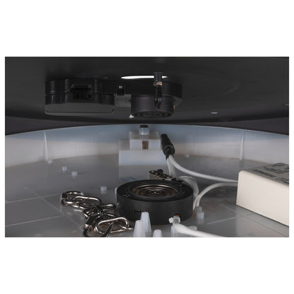 MEDO® PRO 90, Deckenaufbauleuchte, rund, 3000/4000 K, 74 W, Phasenabschnitt, 80°, UGR <19, schwarz