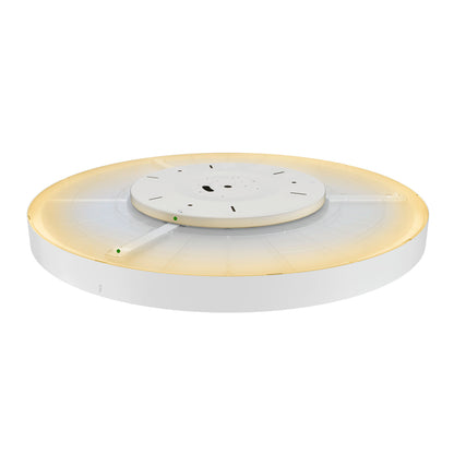 MEDO® PRO 90, Deckenaufbauleuchte, rund, 3000/4000 K, 74 W, Phasenabschnitt, 80°, UGR <19, weiß