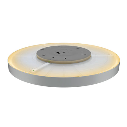 MEDO® 90, Deckenaufbauleuchte, rund, 2700/3000/4000 K, 79 W, Phasenabschnitt, 110°, grau