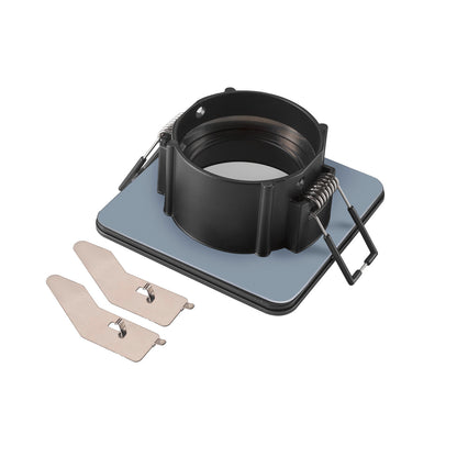 NEW TRIA® 68, Deckeneinbauring, L: 8.3 B: 8.3 H: 3.55 cm, IP 65, inkl. Glas, schwarz