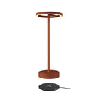 VINOLINA ONE, Tischleuchte, Akku, IP54, 2700 K, TOUCH, rost