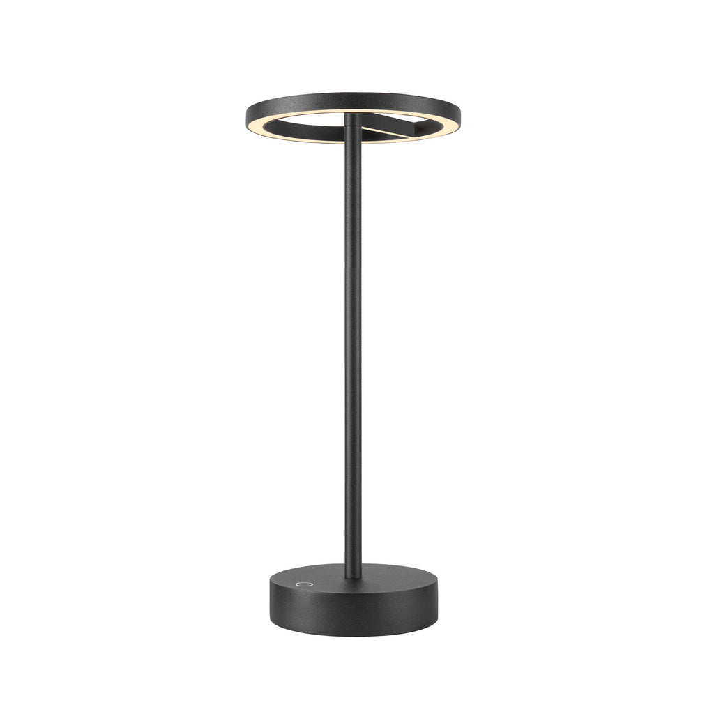 VINOLINA ONE, Tischleuchte, Akku, IP54, 2700 K, TOUCH, schwarz