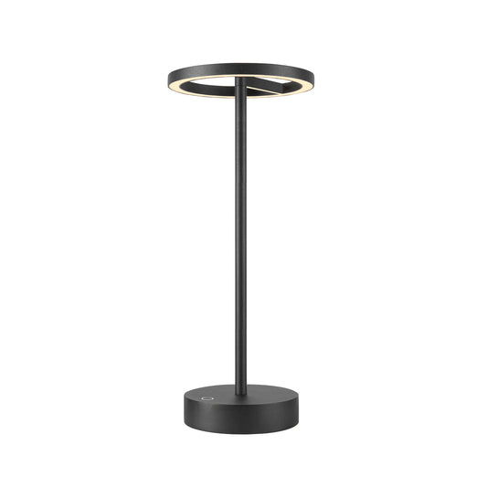 VINOLINA ONE, Tischleuchte, Akku, IP54, 2700 K, TOUCH, schwarz