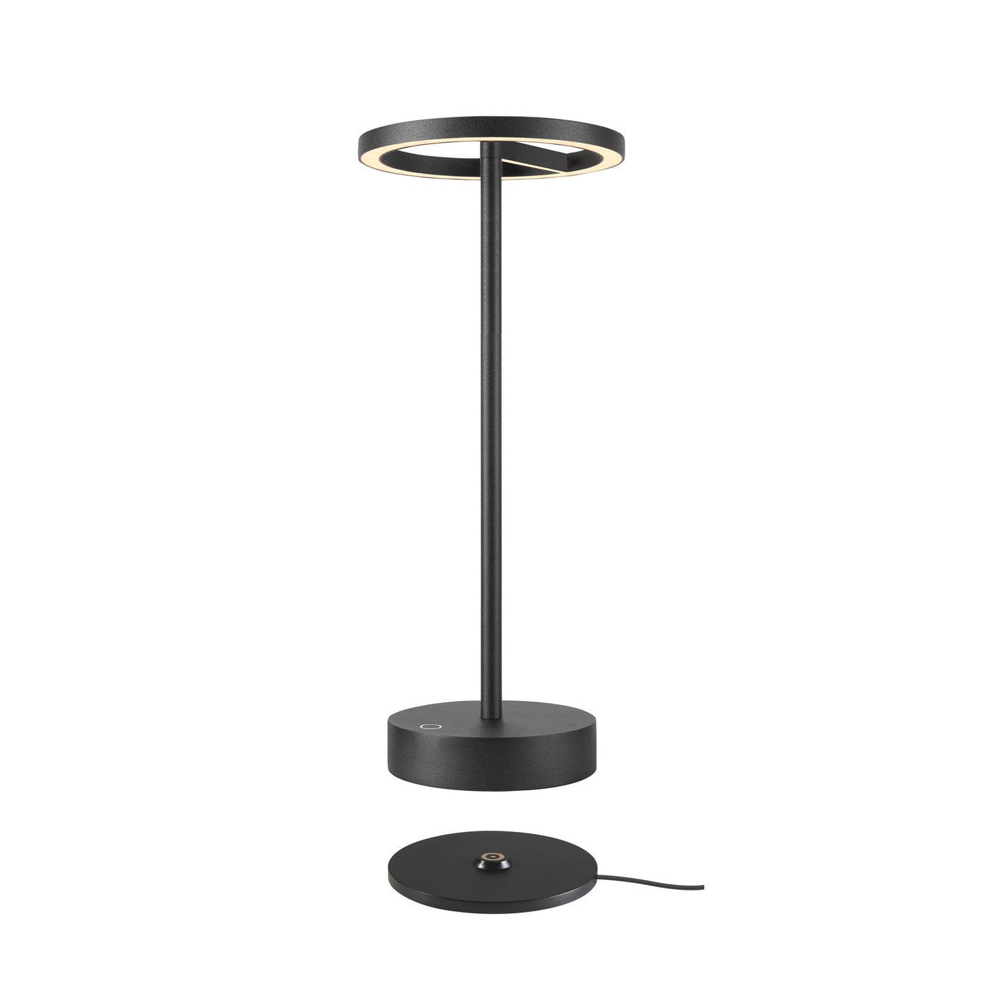 VINOLINA ONE, Tischleuchte, Akku, IP54, 2700 K, TOUCH, schwarz