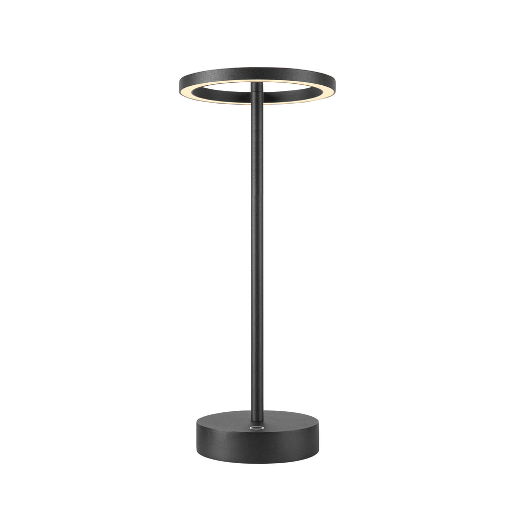 VINOLINA ONE, Tischleuchte, Akku, IP54, 2700 K, TOUCH, schwarz