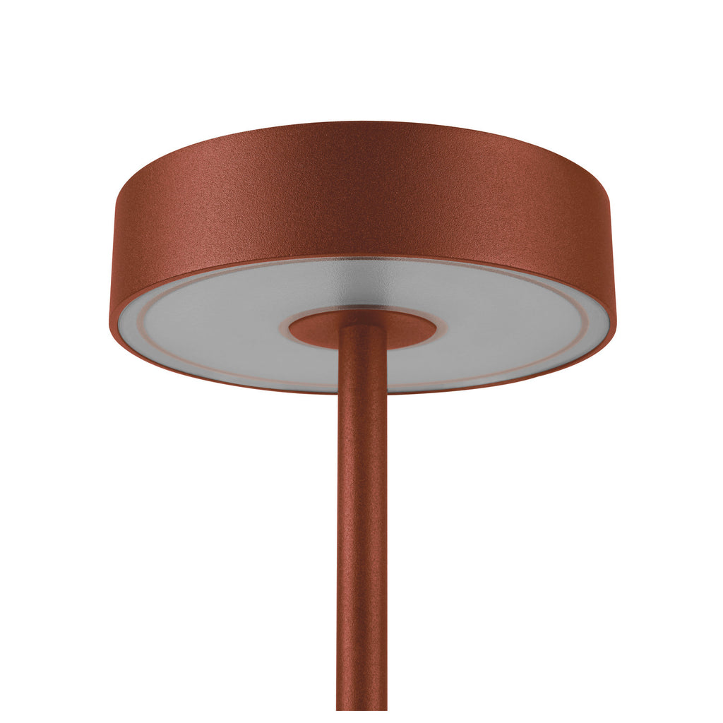 VINOLINA, Tischleuchte, Akku, IP54, 2700/3000 K, TOUCH, rost