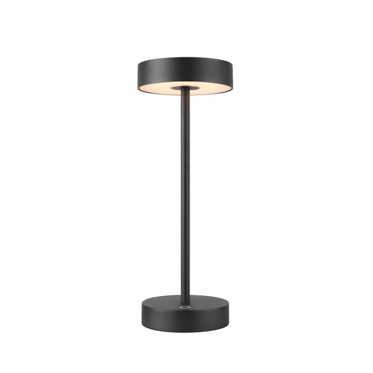 VINOLINA, Tischleuchte, Akku, IP54, 2700/3000 K, TOUCH, schwarz