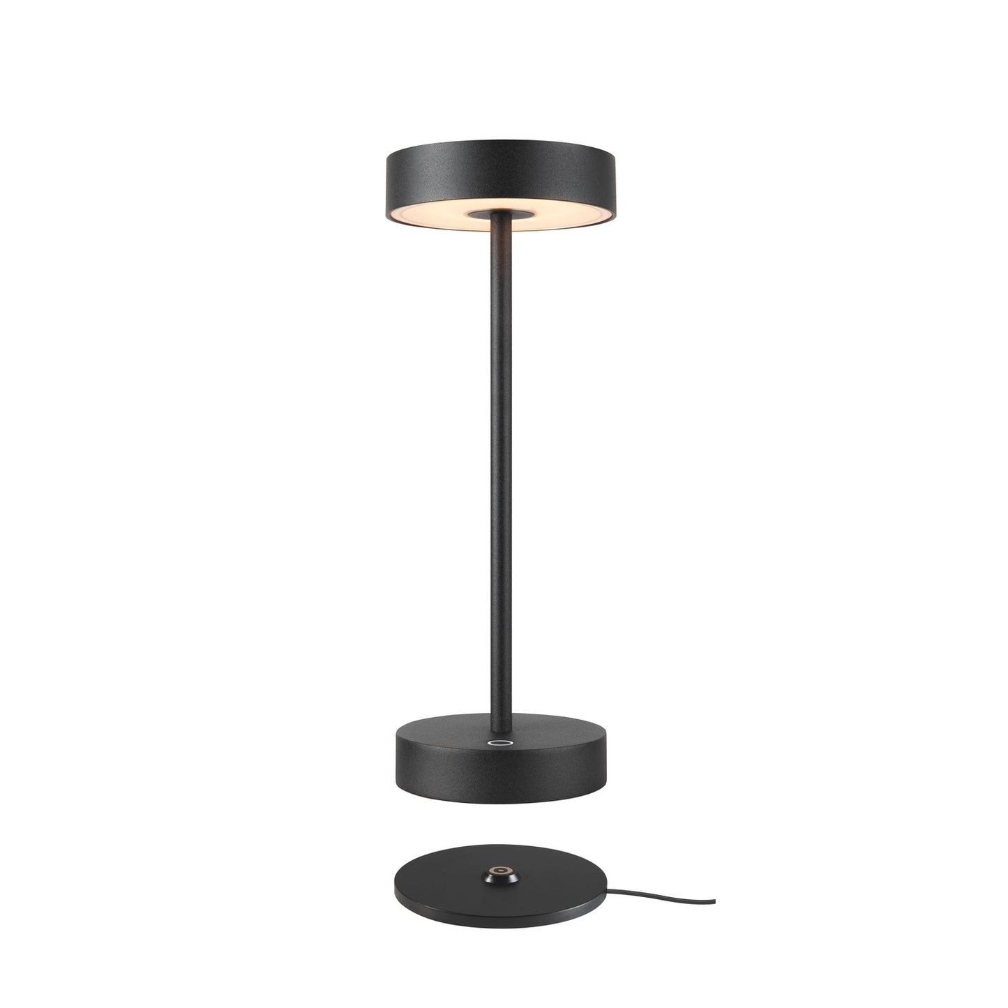 VINOLINA, Tischleuchte, Akku, IP54, 2700/3000 K, TOUCH, schwarz